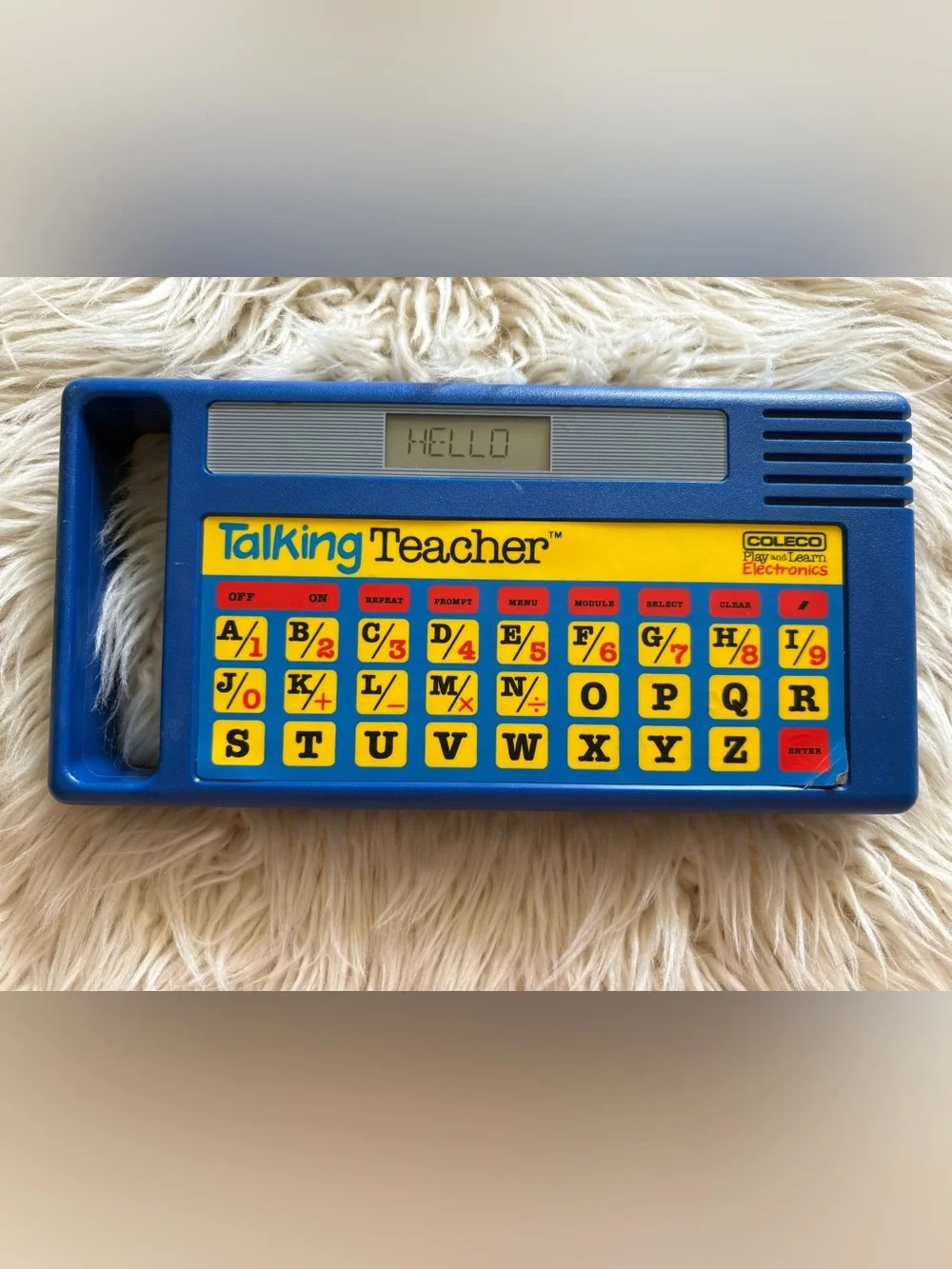 1985 Coleco Talking Teacher Spelling Math Electronic Learning Works Speak Spell